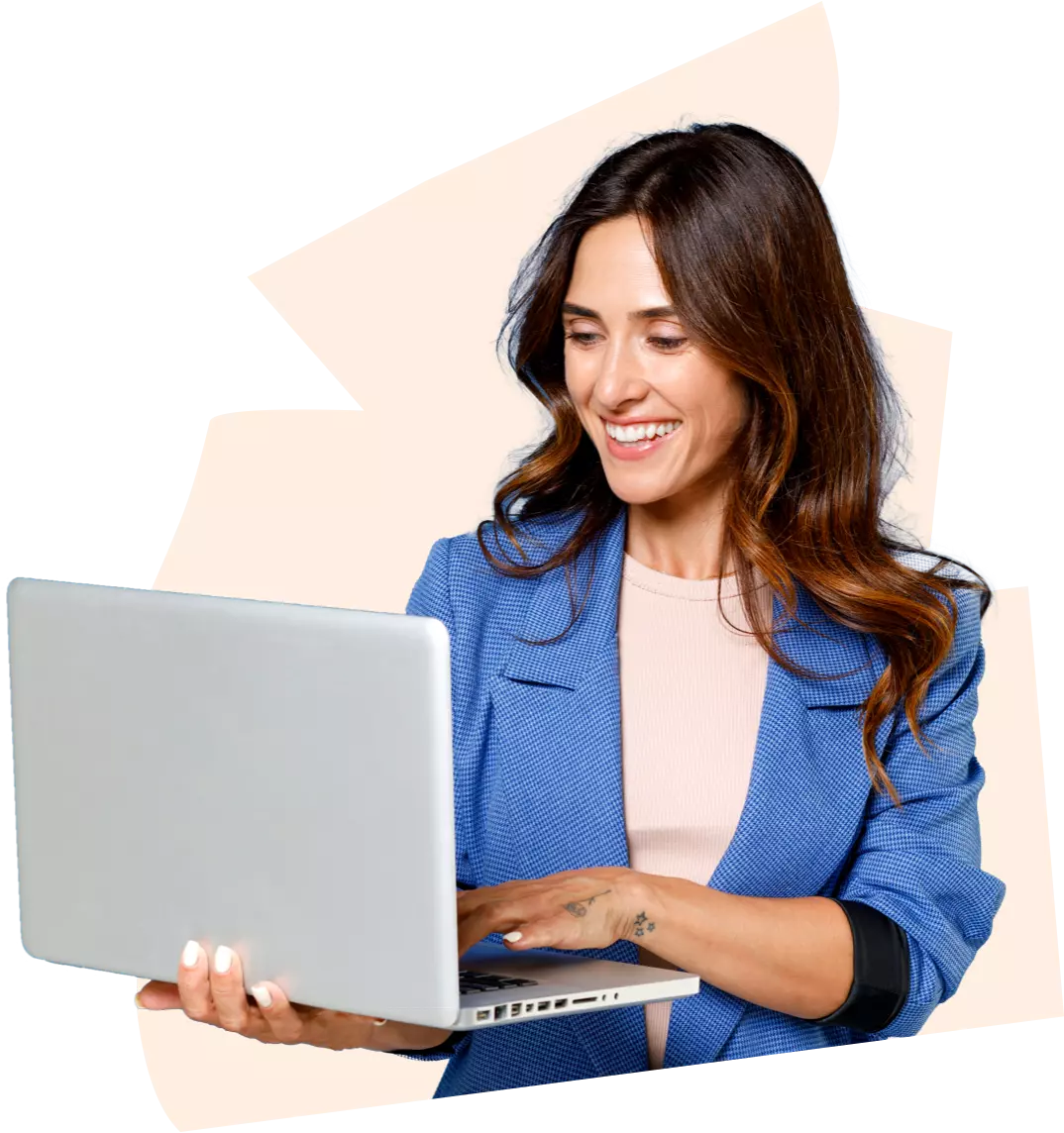 Business growth chart showing 173% increase in website visitors